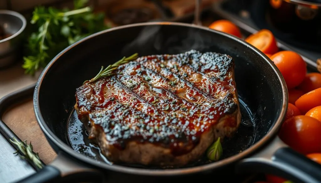 pan-seared steak