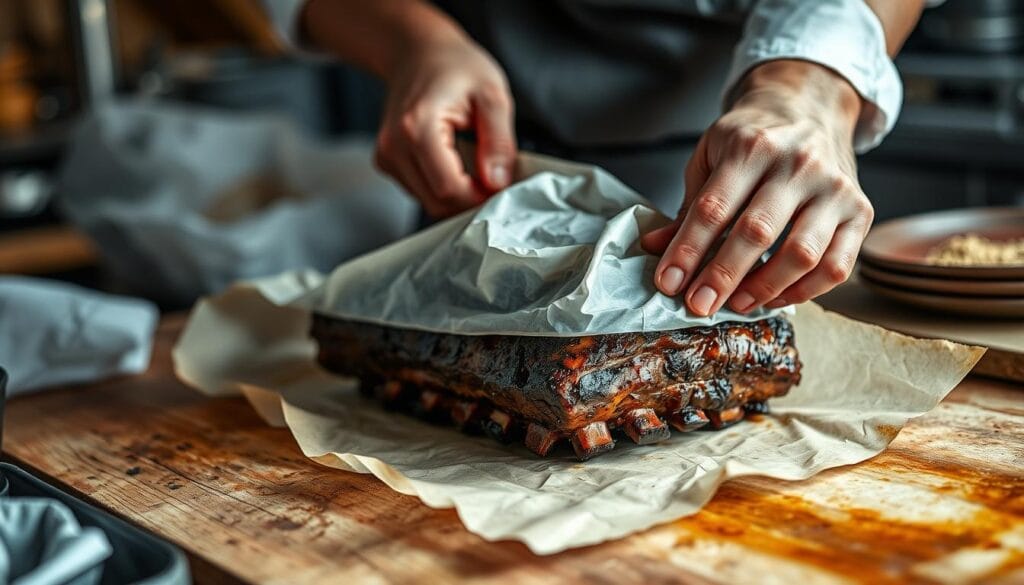 Smoked Beef Short Ribs Wrapping Technique