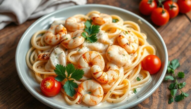 chicken and shrimp pasta